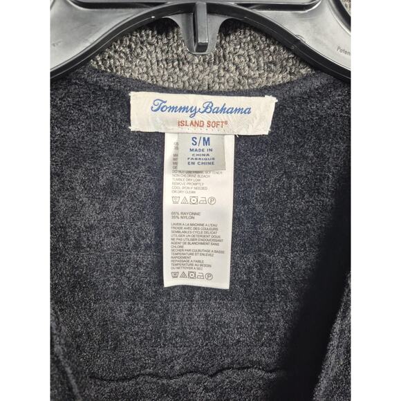 Tommy Bahama Sweater Womens S/M Gray Island Soft Open Front Cardigan Long Sleeve - Picture 3 of 8